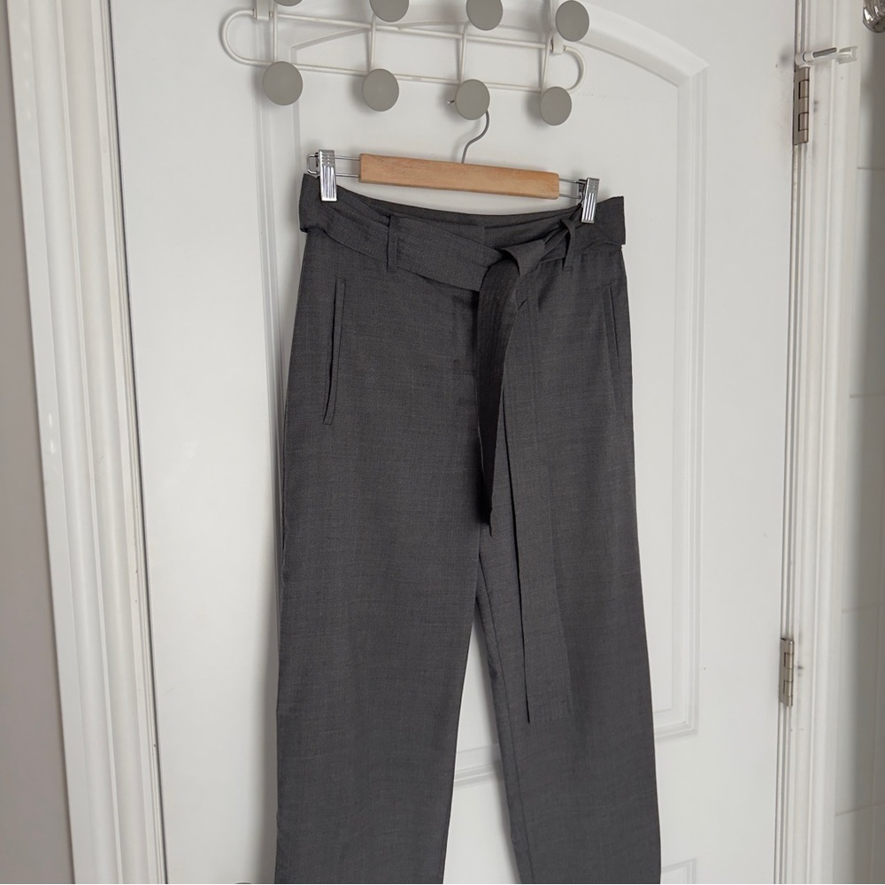 Wilfred tie front wool  pants gray size 6 - Picture 2 of 13